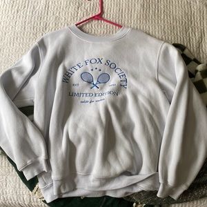 white fox white sweatshirt